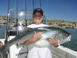 42.6 lbs Striper by Keith Thompson