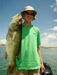 Collin Oelkers of Dalheart Tx. 6 lbs. 4oz trophy smallmouth bass caught July 28th, 2010